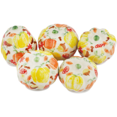 Set of Figurine Pumpkins in pattern D492