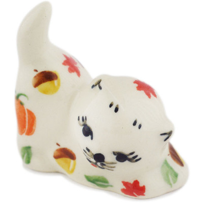 Cat Figurine in pattern D496