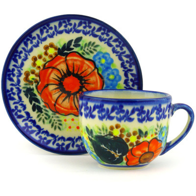 Pattern D109 in the shape Espresso Cup with Saucer