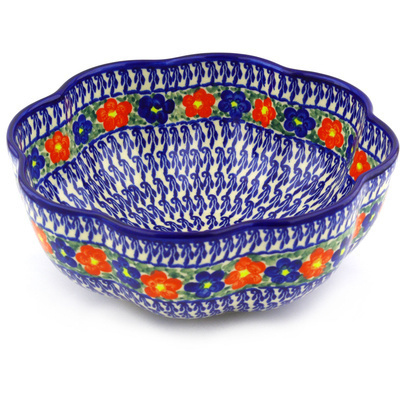 Scalloped Fluted Bowl in pattern D58