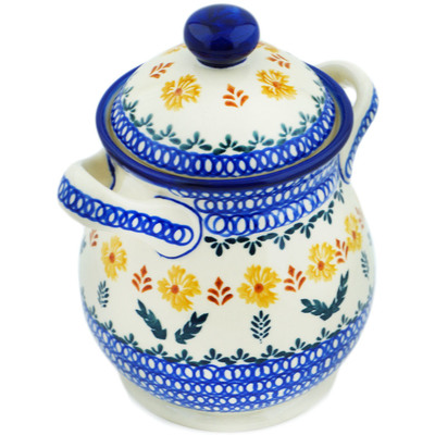 Jar with Lid and Handles in pattern D164