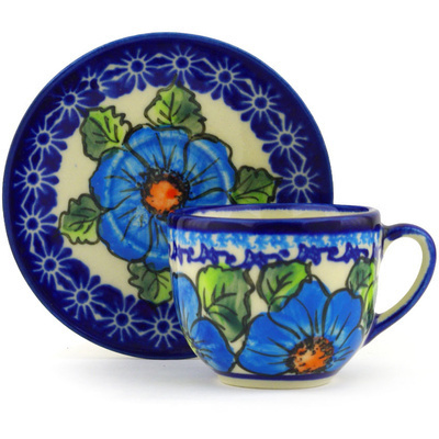 Espresso Cup with Saucer in pattern D116