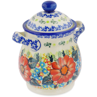 Jar with Lid and Handles in pattern D109