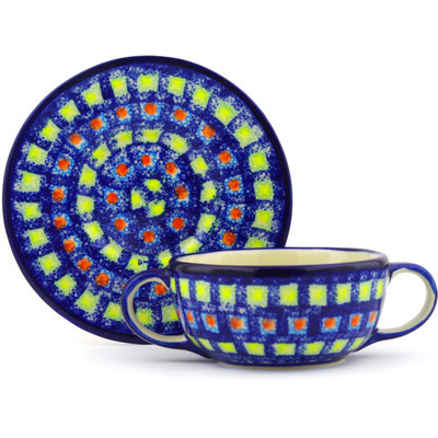 Bouillon Cup with Saucer in pattern D3
