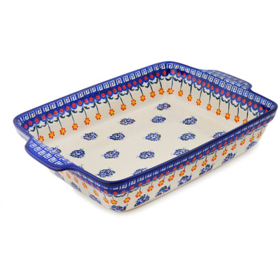 Pattern D151 in the shape Rectangular Baker with Handles