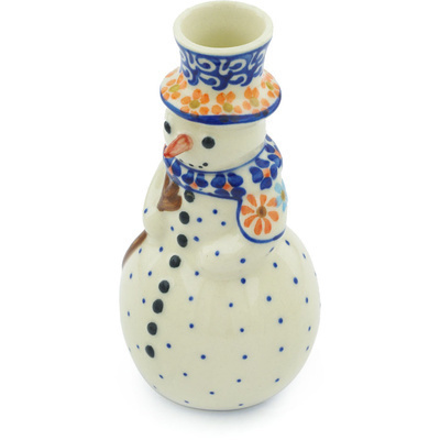 Pattern D146 in the shape Snowman Candle Holder