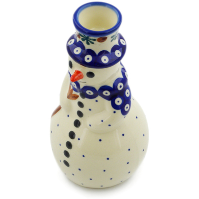 Pattern D20 in the shape Snowman Candle Holder