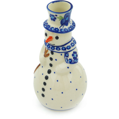 Snowman Candle Holder in pattern D1