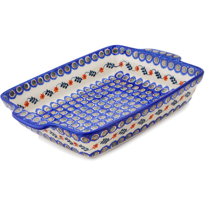 Rectangular Baker with Handles in pattern D6