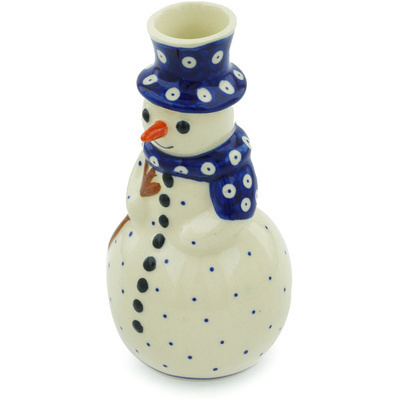 Pattern D21 in the shape Snowman Candle Holder