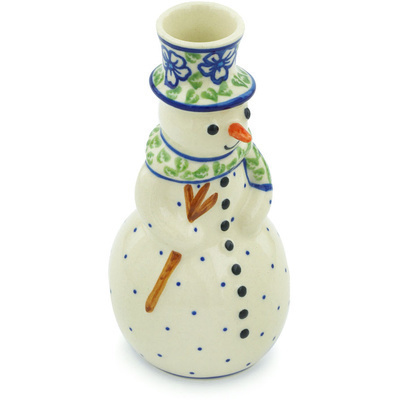 Snowman Candle Holder in pattern D137