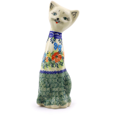 Cat Figurine in pattern D156