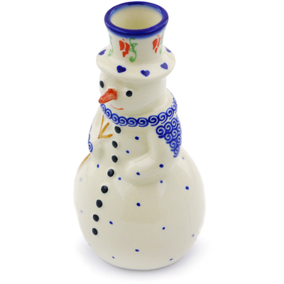 Pattern D38 in the shape Snowman Candle Holder