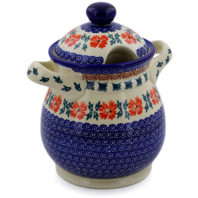 Pattern D181 in the shape Jar with Lid and Handles