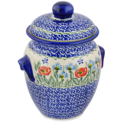 Jar with Lid and Handles in pattern D342
