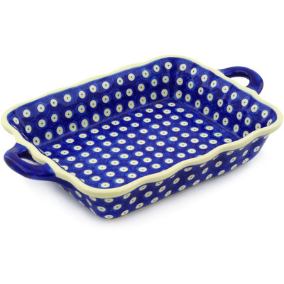 Rectangular Baker with Handles in pattern D21