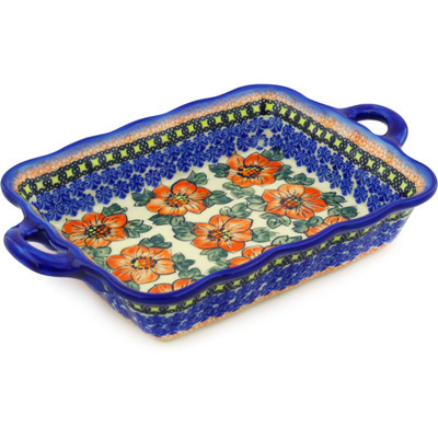 Rectangular Baker with Handles in pattern D93