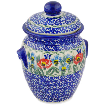 Jar with Lid and Handles in pattern D342