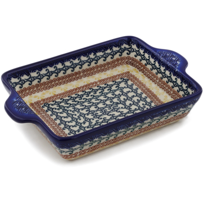 Rectangular Baker with Handles in pattern D168