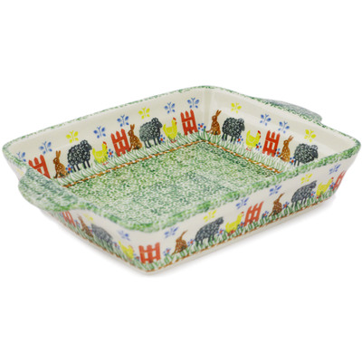 Pattern D473 in the shape Rectangular Baker with Handles