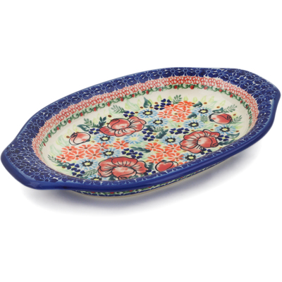 Platter with Handles in pattern D117