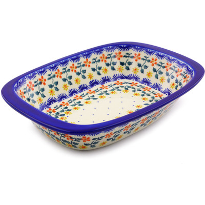 Rectangular Baker with Handles in pattern D176