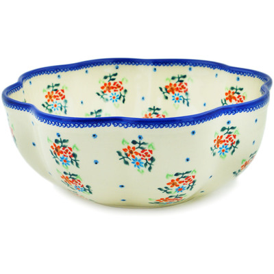 Scalloped Fluted Bowl in pattern D288