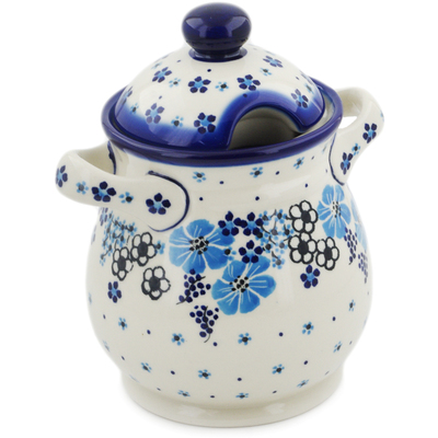 Jar with Lid and Handles in pattern D197