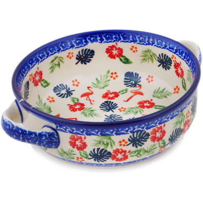 Round Baker with Handles in pattern D370