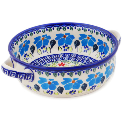 Round Baker with Handles in pattern D198