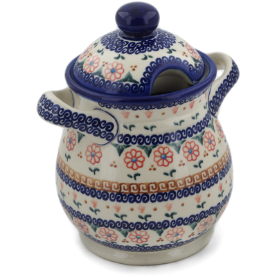 Pattern D2 in the shape Jar with Lid and Handles