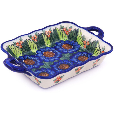 Rectangular Baker with Handles in pattern D145