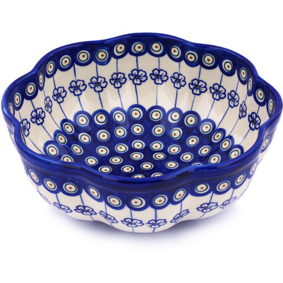 Scalloped Fluted Bowl in pattern D106