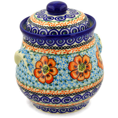 Jar with Lid and Handles in pattern D74U