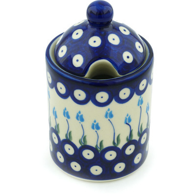 Jar with Lid with Opening in pattern D107