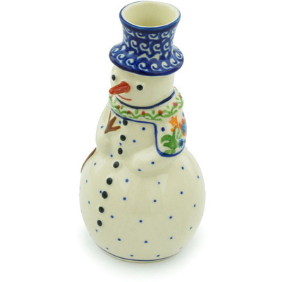 Snowman Candle Holder in pattern D19