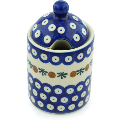 Pattern D20 in the shape Jar with Lid with Opening