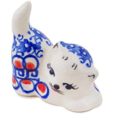 Cat Figurine in pattern D214