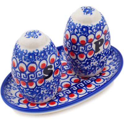 Pattern D214 in the shape Salt and Pepper Set