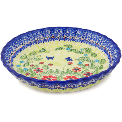 Fluted Pie Dish in pattern D219