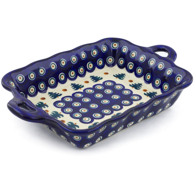 Rectangular Baker with Handles in pattern D102