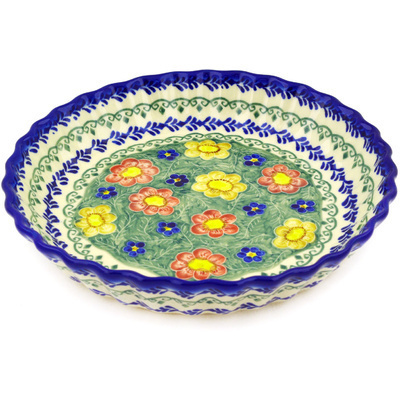 Fluted Pie Dish in pattern D72
