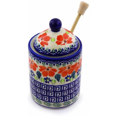 Jar with Lid with Opening in pattern D152