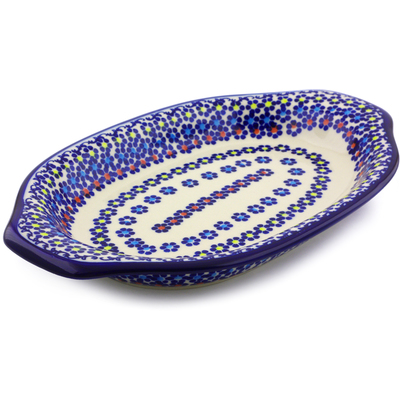 Platter with Handles in pattern D131