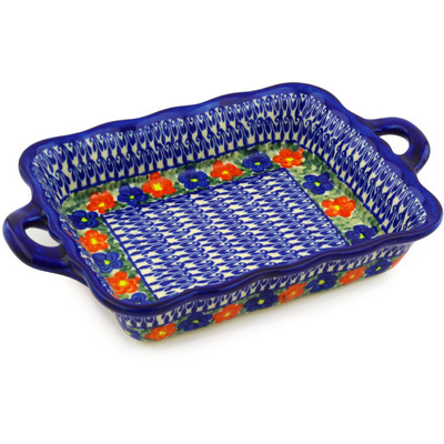 Rectangular Baker with Handles in pattern D58