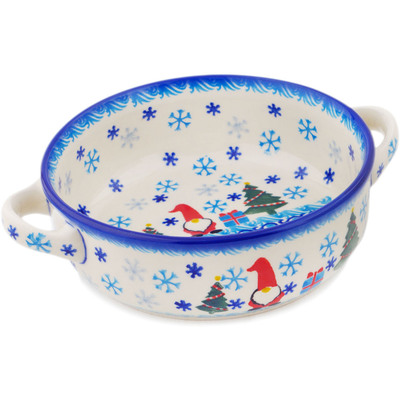 Round Baker with Handles in pattern D315