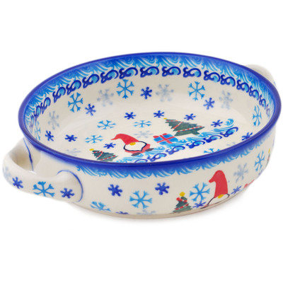 Round Baker with Handles in pattern D315