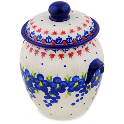 Jar with Lid and Handles in pattern D52