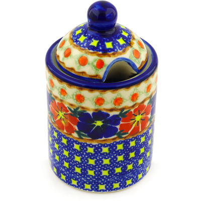Jar with Lid with Opening in pattern D27