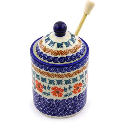 Jar with Lid with Opening in pattern D181